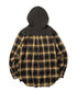 MR.OLIVE/URAKE & OMBRE CHECK / HYBRID HOODY ミスターオリーブ/裏毛&オンブレチェック / ハイブリットフーディー